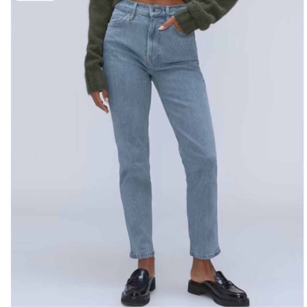 Everlane The Original Cheeky Straight Jeans NEW Size 33 High Rise